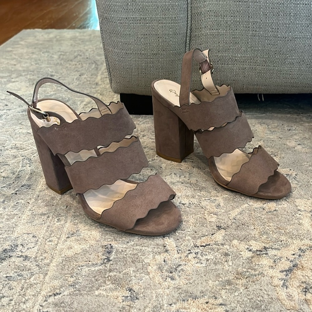 Summer Suede Heeled Sandals